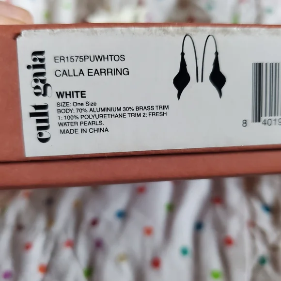 Cult Gaia Calla Earring White - Picture 8 of 9